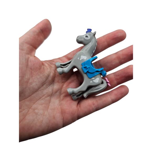 LEGO FRIENDS HORSE Gray Speckled with Blue Saddle - Picture 4 of 4